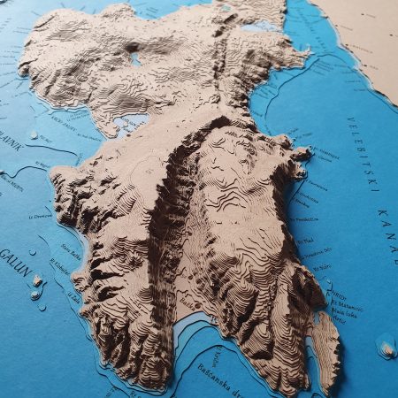 3D reljefna karta po narudžbi | 3D Relief Map Custom Made